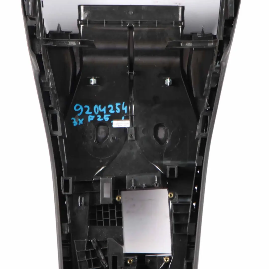 Centre Console Covering Mounting Panel Schwarz Black to BMW X3 F25 with Part number 9204254 BMW X3 F25 Centre Console Covering Mounting Panel Schwarz Black - SKU rhd-9204254 - Part number 9204254