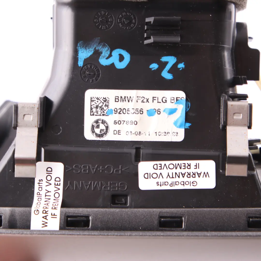 Dashboard Air Vent BMW F20 F21 F22 Right O/S Driver Side Silver to with Part number 9205356 Dashboard Air Vent BMW F20 F21 F22 Right O/S Driver Side Silver - SKU rhd-9205356-3 - Part number 9205356