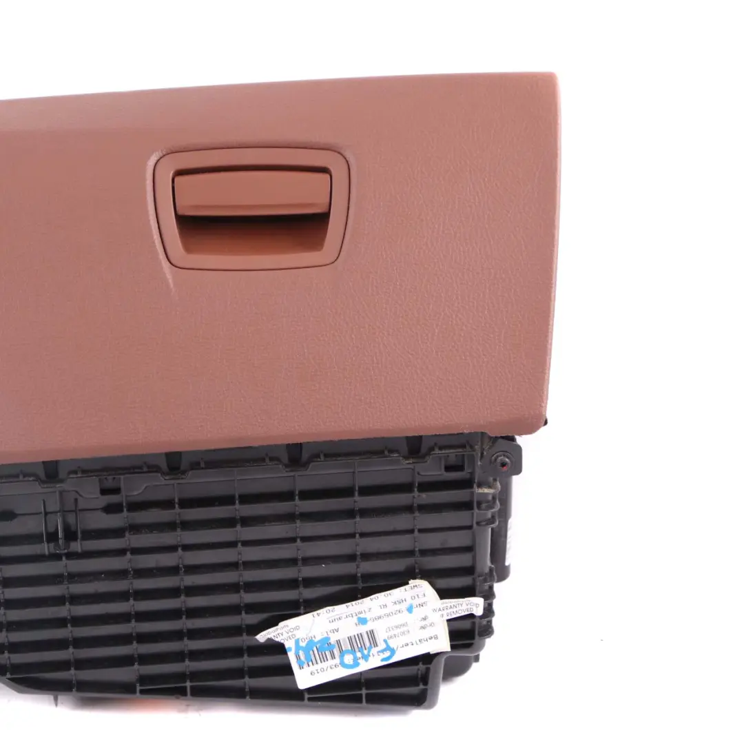 Glove Box BMW F10 F11 LCI Dashboard Storage Tray Glovebox Brown 9166694 to with Part number 9205985 Glove Box BMW F10 F11 LCI Dashboard Storage Tray Glovebox Brown 9166694 - SKU rhd-9205985 - Part number 9205985