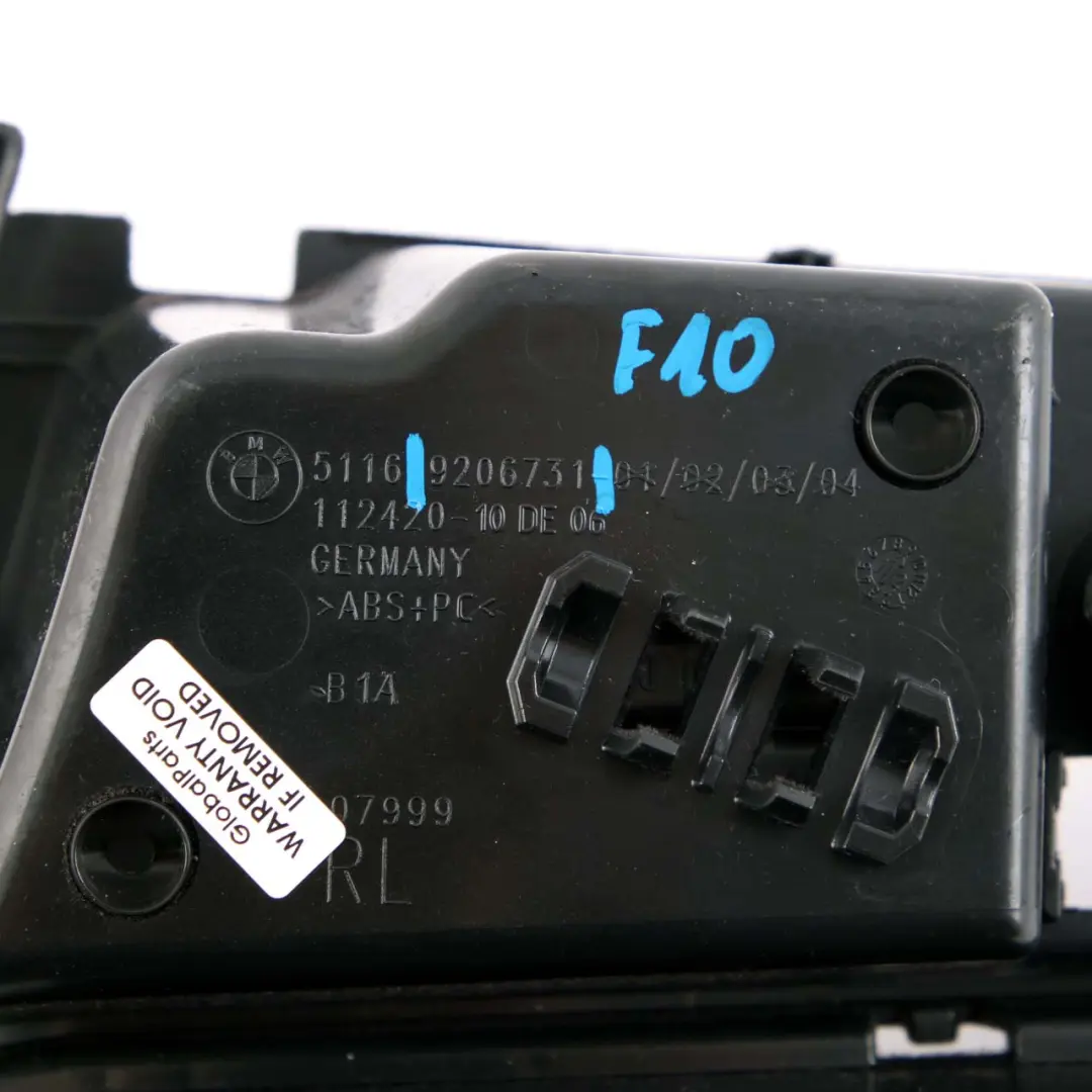 Centre Console Armrest Storage Compartment Tray Box to BMW 5 F10 F11 with Part number 9206731 BMW 5 F10 F11 Centre Console Armrest Storage Compartment Tray Box - SKU rhd-9206731 - Part number 9206731