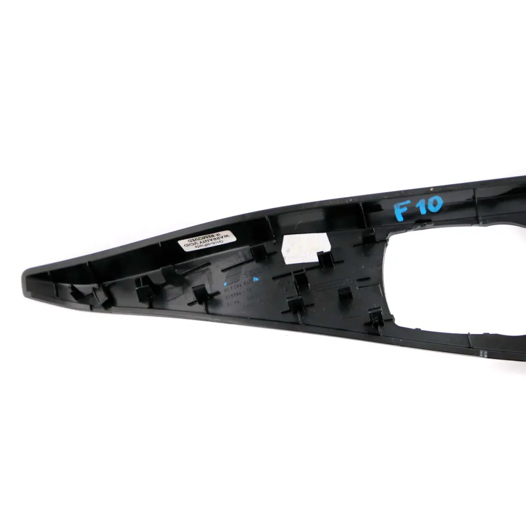 BMW 5 Series F10 F11 Trim Cover Centre Console Dash Black High Gloss - SKU rhd-9206849 - Part number 9206849