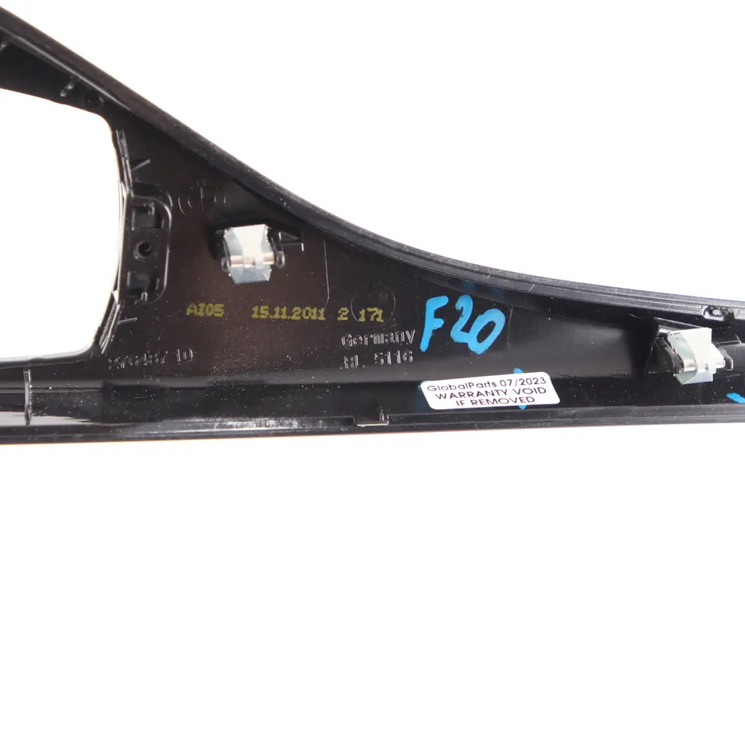  Centre Console Cover BMW F20 F21 F22 Panel Trim Shining Black High Gloss - SKU rhd-9207266 - Part number 9207266