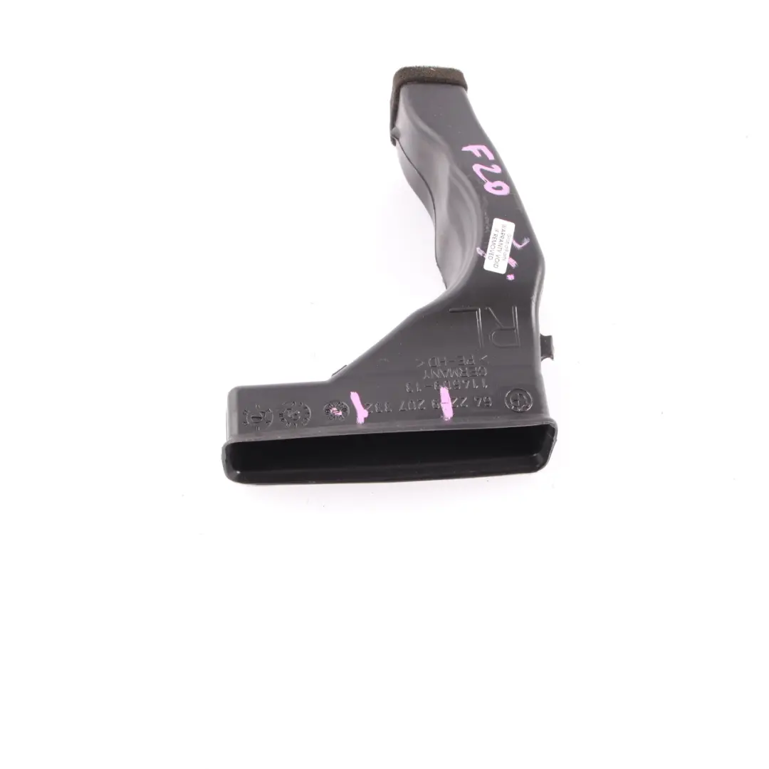 Heater Air Rear Duct Tunel Intermediate to BMW 1 2 3 Series F20 F21 F22 F30 with Part number 9207332 BMW 1 2 3 Series F20 F21 F22 F30 Heater Air Rear Duct Tunel Intermediate - SKU rhd-9207332 - Part number 9207332