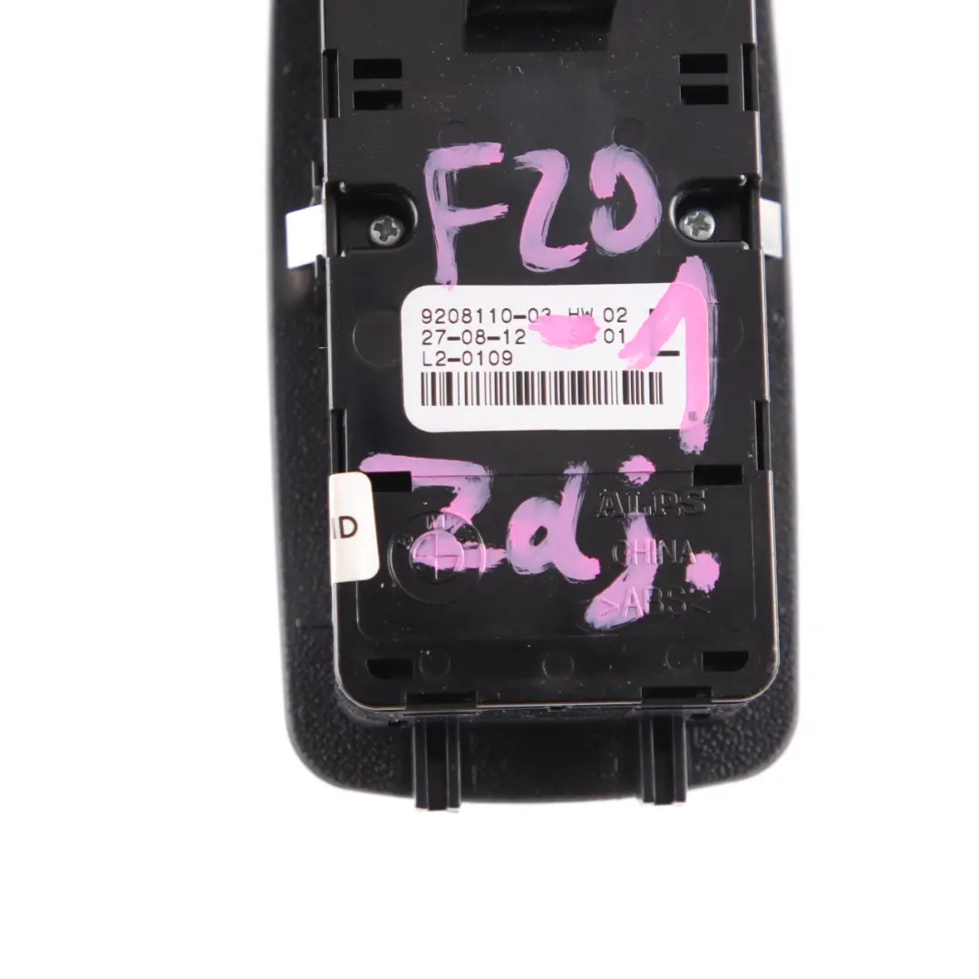 Switch Window Lifter Right O/S Driver Side to BMW F20 F30 F31 with Part number 9208110 BMW F20 F30 F31 Switch Window Lifter Right O/S Driver Side - SKU RHD-9208110-1 - Part number 9208110