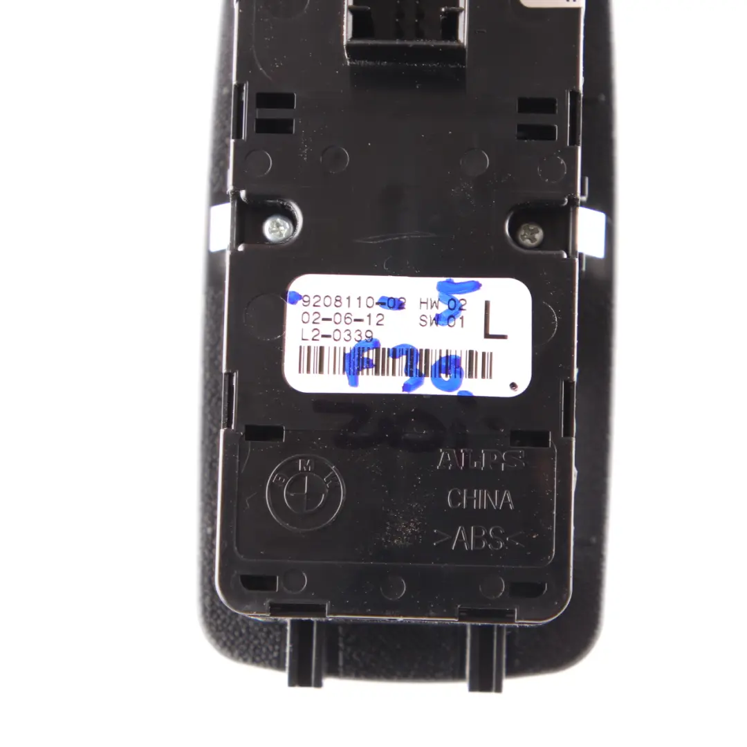 Switch Window Lifter Right O/S Driver Side to BMW F20 F30 F31 with Part number 9208110 BMW F20 F30 F31 Switch Window Lifter Right O/S Driver Side - SKU rhd-9208110-5 - Part number 9208110