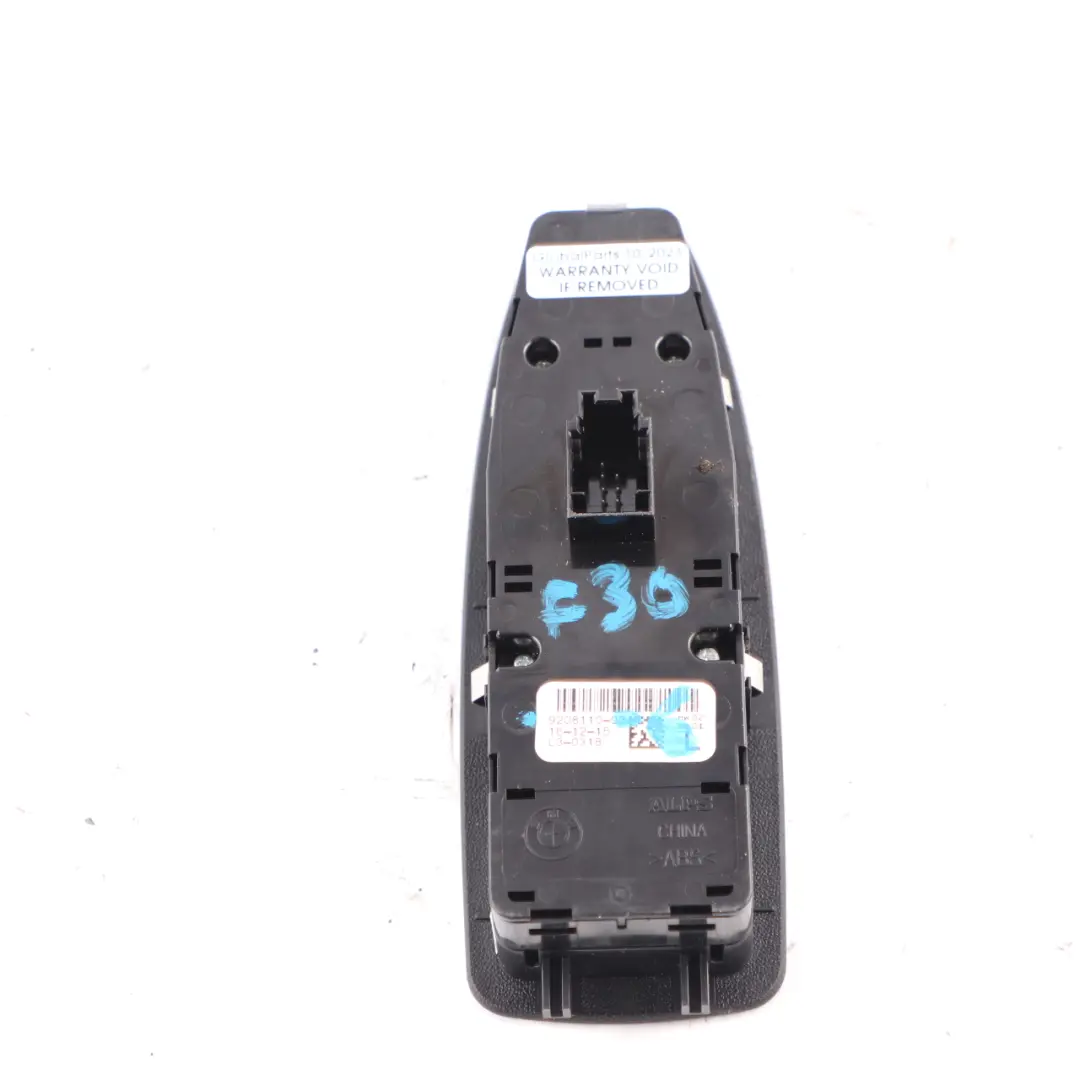 Window Lifter Switch Right O/S Driver Side Black Trim to BMW F20 F30 F31 with Part number 9208110 BMW F20 F30 F31 Window Lifter Switch Right O/S Driver Side Black Trim - SKU rhd-9208110-6 - Part number 9208110