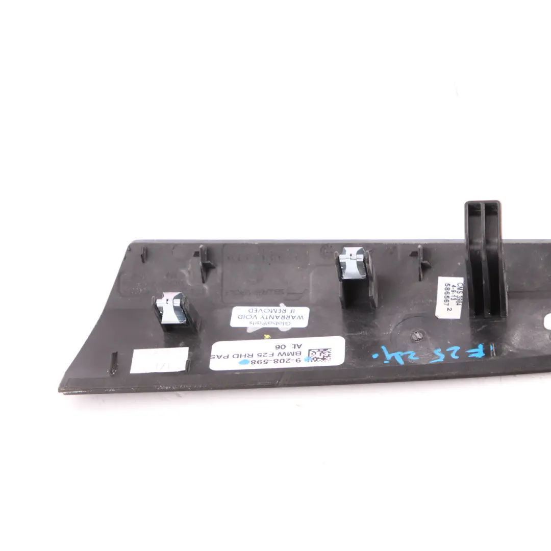 Dashboard Cover Trim BMW X3 F25 X4 F26 Dash Panel Wood Fineline Wave to with Part number 9208598 Dashboard Cover Trim BMW X3 F25 X4 F26 Dash Panel Wood Fineline Wave - SKU rhd-9208598 - Part number 9208598