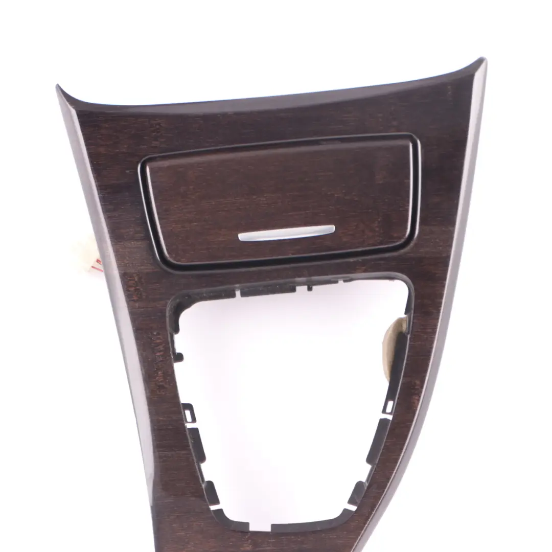 Centre Console Interior Trim Frame Ashtray In Variegated Bamboo to BMW E90 E91 LCI with Part number 9214773 BMW E90 E91 LCI Centre Console Interior Trim Frame Ashtray In Variegated Bamboo - SKU rhd-9214773 - Part number 9214773