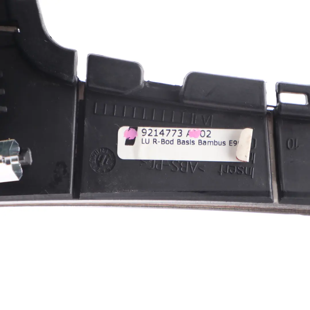 BMW E90 E91 LCI Centre Console Interior Trim Frame Ashtray In Variegated Bamboo - SKU rhd-9214773 - Part number 9214773