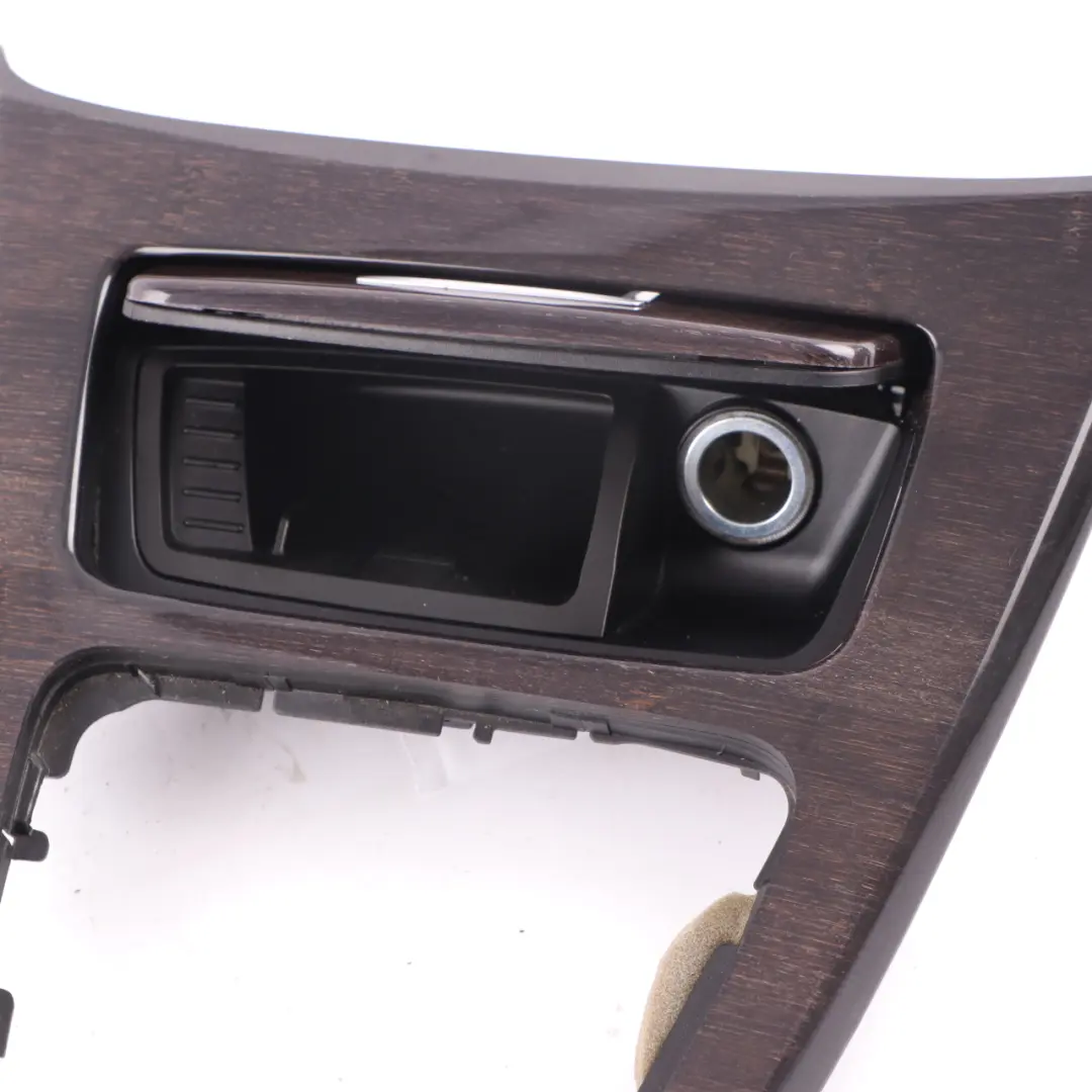 Centre Console Interior Trim Frame Ashtray In Variegated Bamboo to BMW E90 E91 LCI with Part number 9214773 BMW E90 E91 LCI Centre Console Interior Trim Frame Ashtray In Variegated Bamboo - SKU rhd-9214773 - Part number 9214773