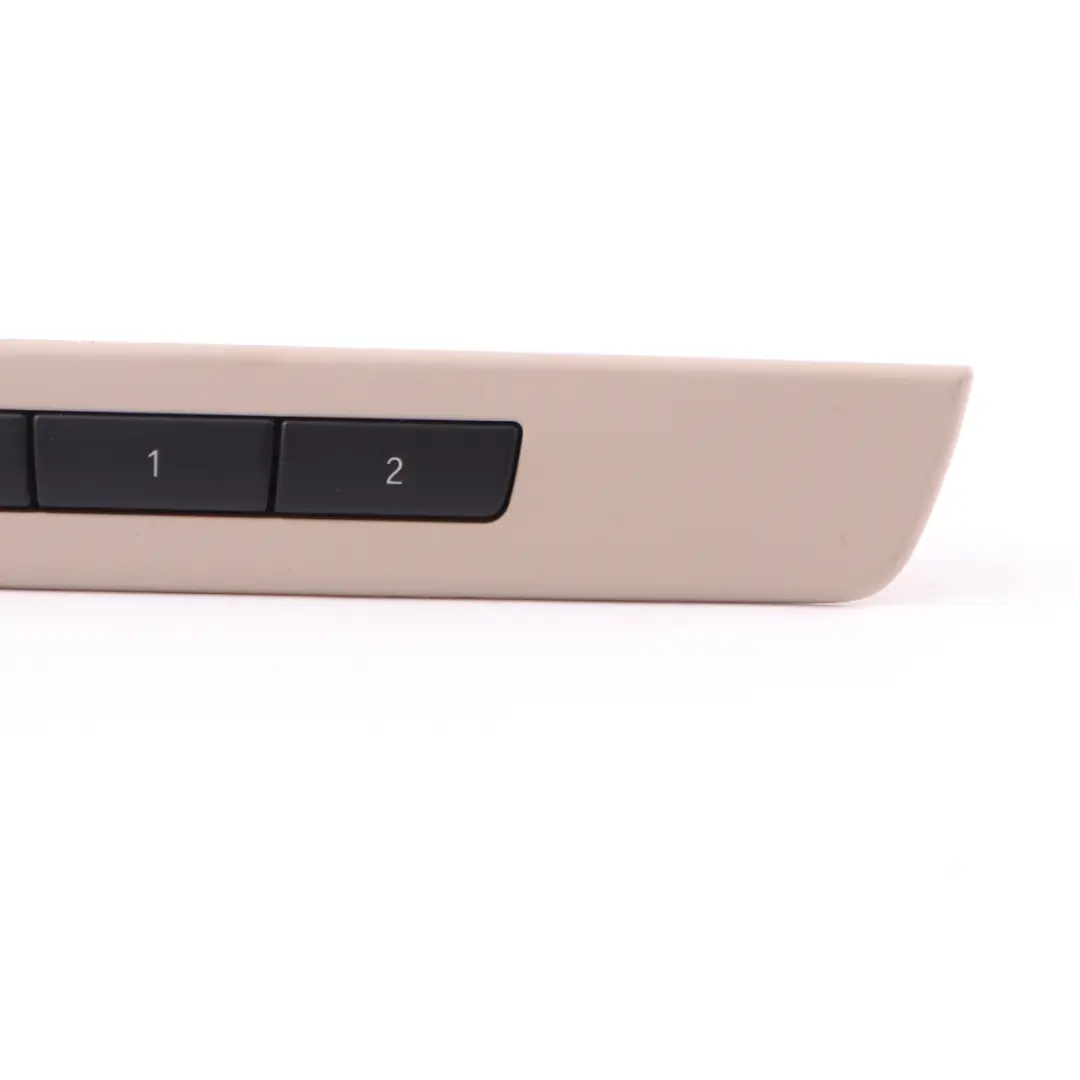 Switch BMW F10 F11 LCI Front Seat Memory Button Unit Trim Oyster to Seat with Part number 9215751 Seat Switch BMW F10 F11 LCI Front Seat Memory Button Unit Trim Oyster - SKU rhd-9215751 - Part number 9215751