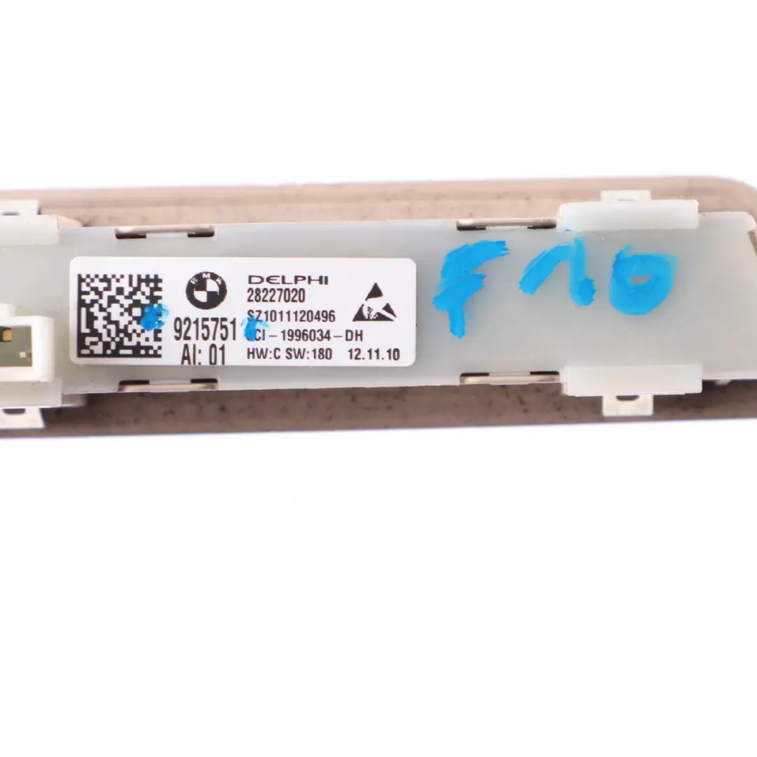 Switch BMW F10 F11 LCI Front Seat Memory Button Unit Trim Oyster to Seat with Part number 9215751 Seat Switch BMW F10 F11 LCI Front Seat Memory Button Unit Trim Oyster - SKU rhd-9215751 - Part number 9215751