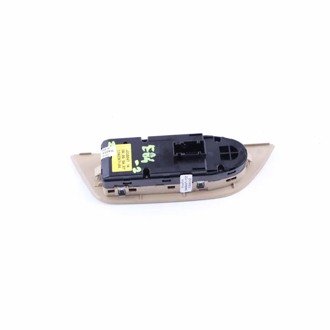 Window Lifter Switch Driver's Side Control Unit Beige to BMW X1 E84 with Part number 9216047 BMW X1 E84 Window Lifter Switch Driver's Side Control Unit Beige - SKU rhd-9216047-2 - Part number 9216047