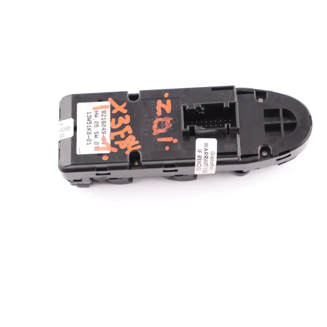Switch Window Lifter Button Panel Driver's Side Auto Dip to BMW X1 E84 with Part number 9216049 BMW X1 E84 Switch Window Lifter Button Panel Driver's Side Auto Dip - SKU RHD-9216049 - Part number 9216049