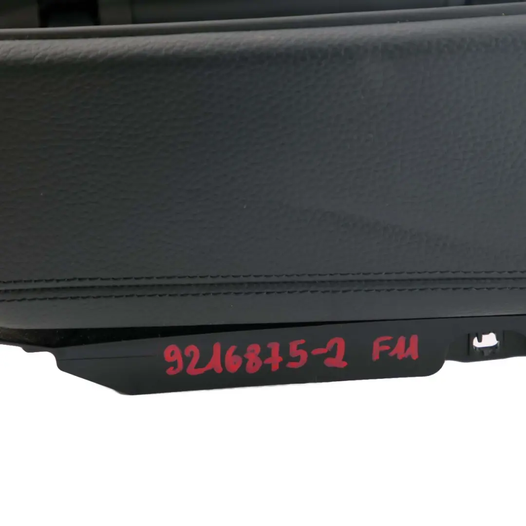Front Middle Armrest Left Right Leather Dakota Schwarz to BMW 5 Series F10 F11 with Part number 9216875 BMW 5 Series F10 F11 Front Middle Armrest Left Right Leather Dakota Schwarz - SKU rhd-9216875-2 - Part number 9216875