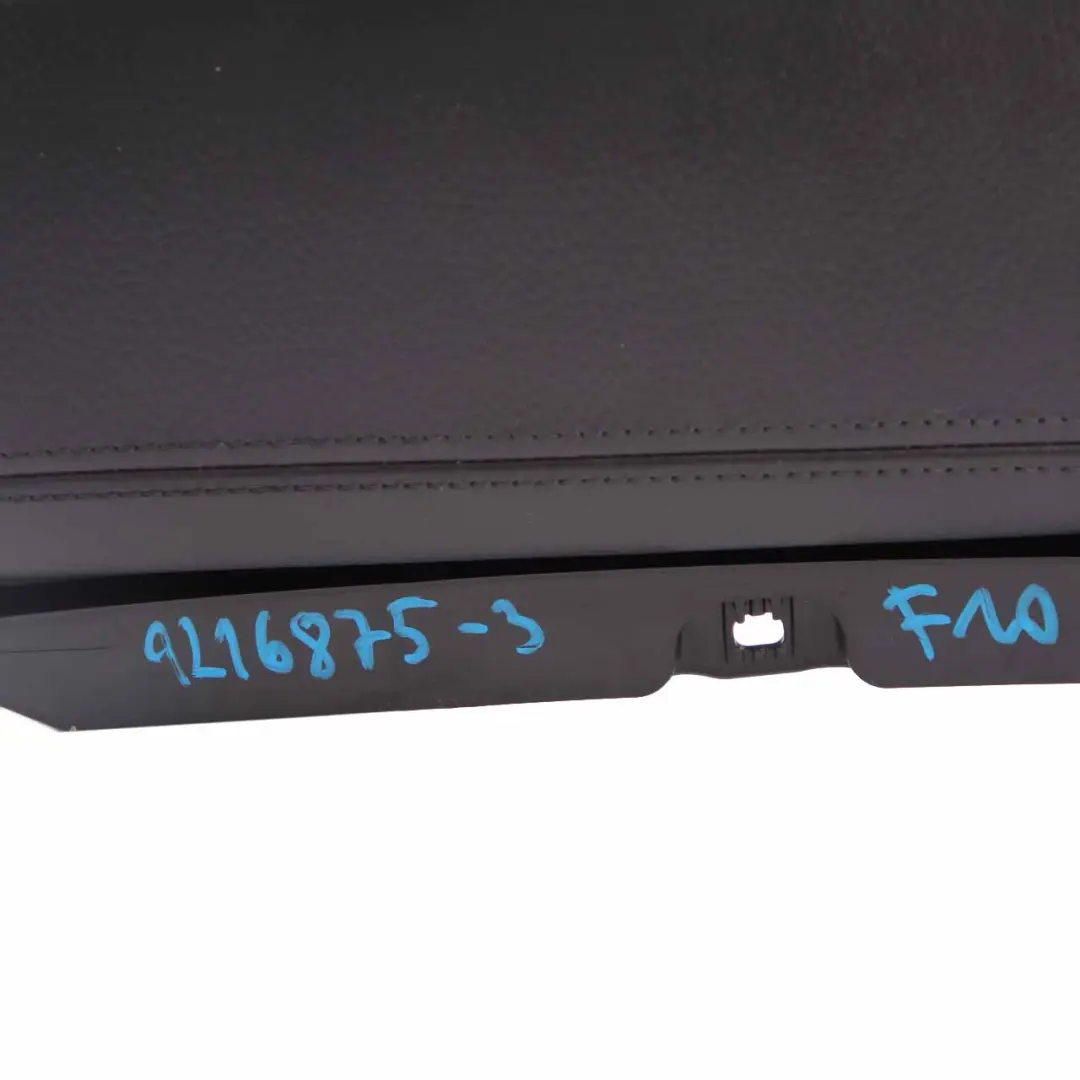 Armrest Front Middle Arm Rest Storage Tray Leather Dakota Black to BMW F10 F11 with Part number 9216875 BMW F10 F11 Armrest Front Middle Arm Rest Storage Tray Leather Dakota Black - SKU rhd-9216875-3 - Part number 9216875