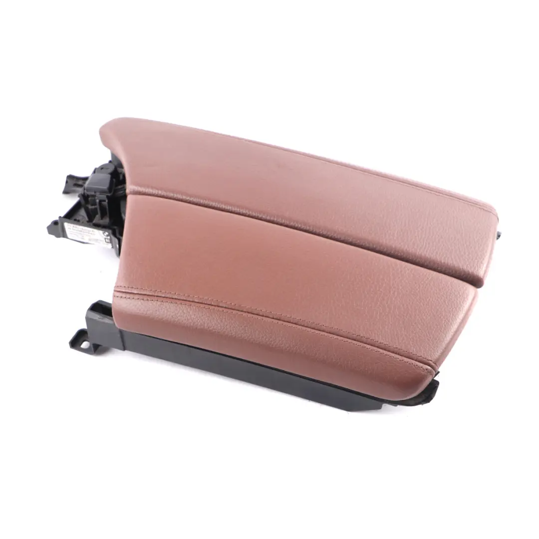Arm Rest BMW F10 F11 Front Middle Armrest Leather Dakota Cinnamon Brown to with Part number 9216879 Arm Rest BMW F10 F11 Front Middle Armrest Leather Dakota Cinnamon Brown - SKU rhd-9216879 - Part number 9216879