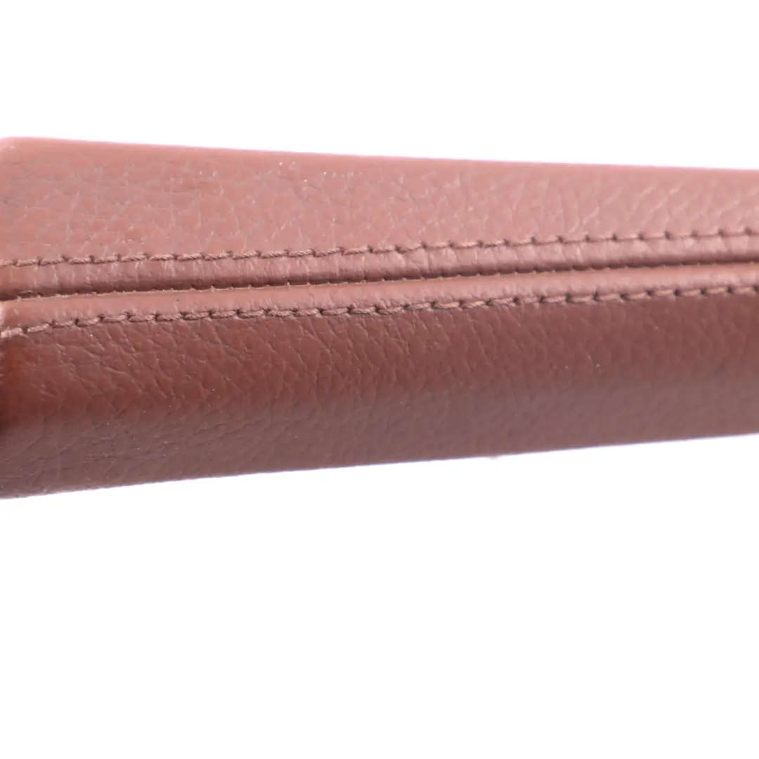 Center Console Armrest Clasp Arm Leather Dakota Zimtbraun to BMW F10 F11 with Part number 9216889 BMW F10 F11 Center Console Armrest Clasp Arm Leather Dakota Zimtbraun - SKU rhd-9216889 - Part number 9216889