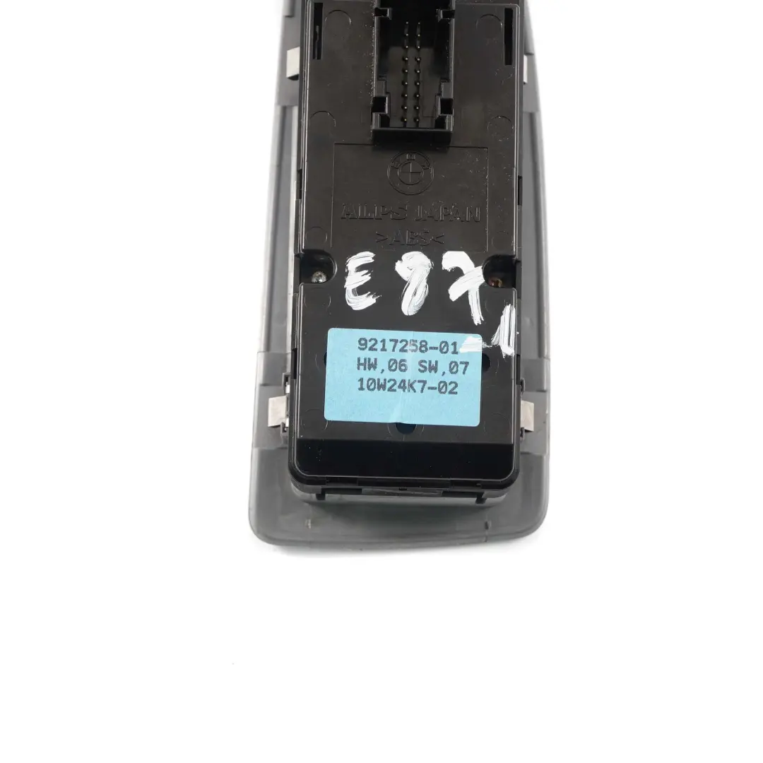 BMW E87 LCI Switch Button Window Lifter Driver's Side Grey - SKU rhd-9217258 - Part number 9217258