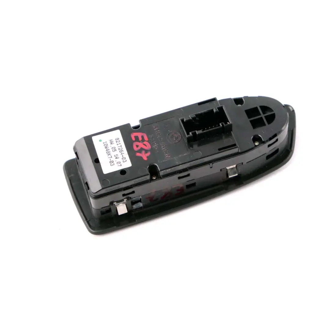 Fold Switch Window Lifter Driver Right Black O/S to BMW 1 Series E87 Power with Part number 9217264 BMW 1 Series E87 Power Fold Switch Window Lifter Driver Right Black O/S - SKU rhd-9217264 - Part number 9217264