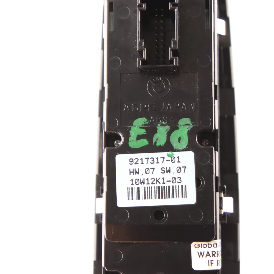 BMW 1 Series E88 Switch Power Window Lifter Right O/S Black - SKU rhd-9217317 - Part number 9217317