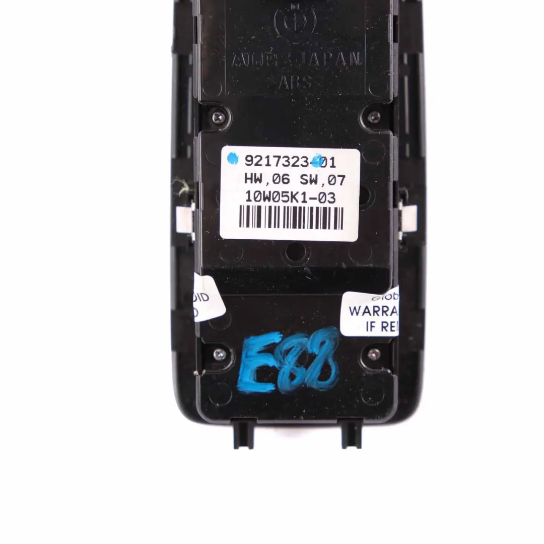 Switch Window Lifter Button Panel Driver's Side Auto Dip Fold to BMW E88 with Part number 9217323 BMW E88 Switch Window Lifter Button Panel Driver's Side Auto Dip Fold - SKU rhd-9217323 - Part number 9217323