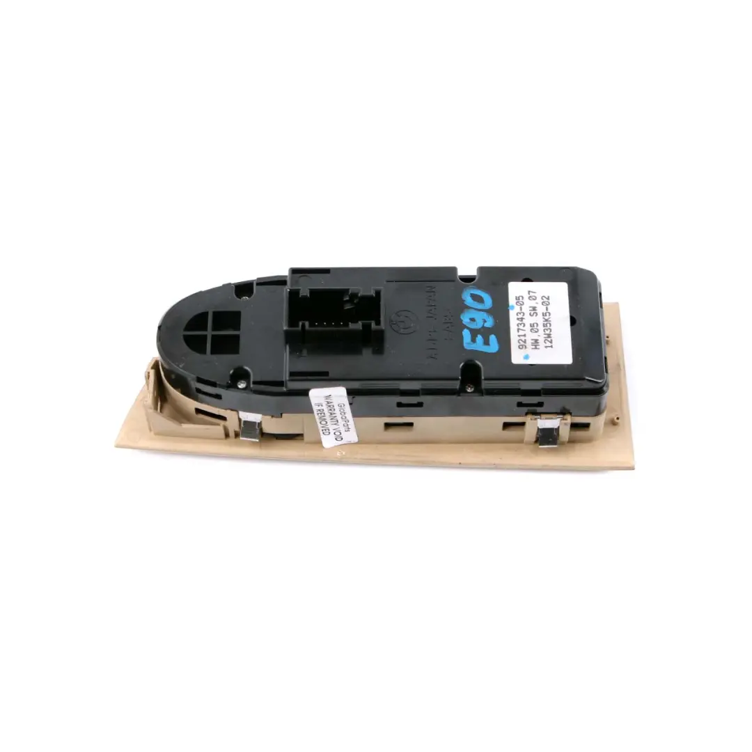 BMW 3 Series E90 E91 Switch Window Lifter Driver's Side Power Fold Beige - SKU rhd-9217343 - Part number 9217343