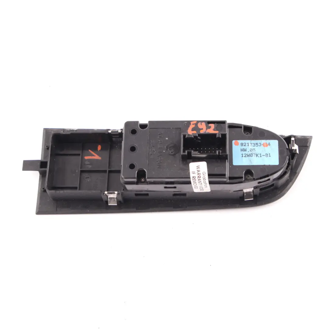 BMW E92 LCI Switch Unit Window Lifter Regulator Driver's Side O/S - SKU rhd-9217353-1 - Part number 9217353