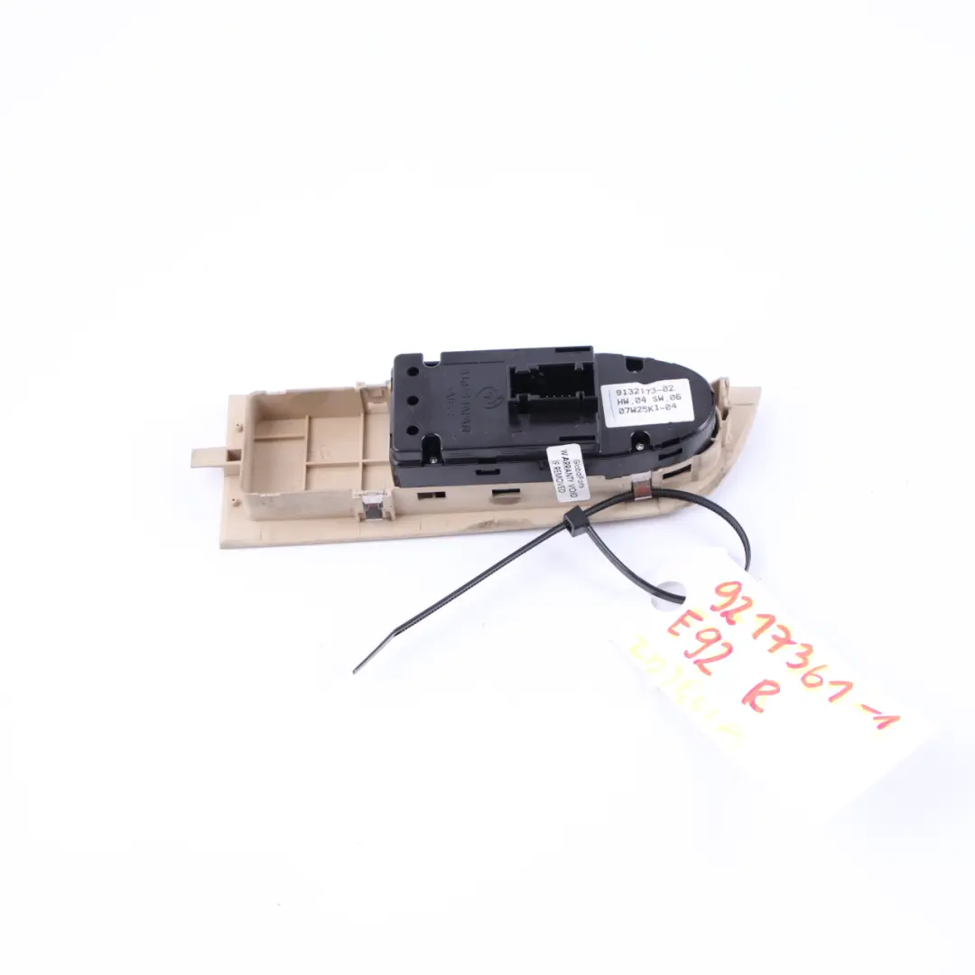 Window Lifter Switch BMW E92 E92 LCI Driver's Side Right O/S Beige to with Part number 9217361 Window Lifter Switch BMW E92 E92 LCI Driver's Side Right O/S Beige - SKU rhd-9217361 - Part number 9217361