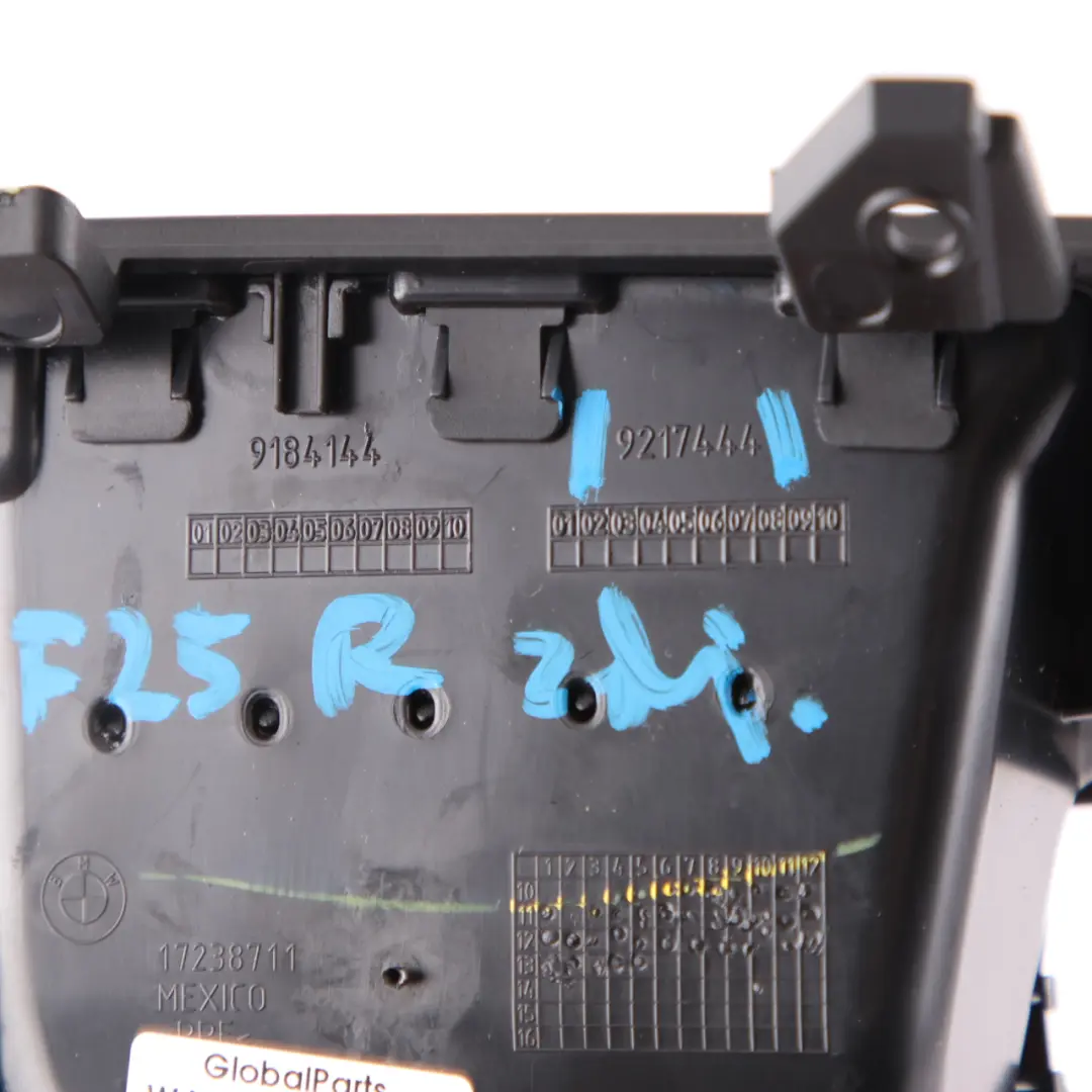 Dashboard Air Vent BMW X3 F25 X4 F26 Fresh Air Duct Grille Right O/S to with Part number 9217444 Dashboard Air Vent BMW X3 F25 X4 F26 Fresh Air Duct Grille Right O/S - SKU rhd-9217444 - Part number 9217444