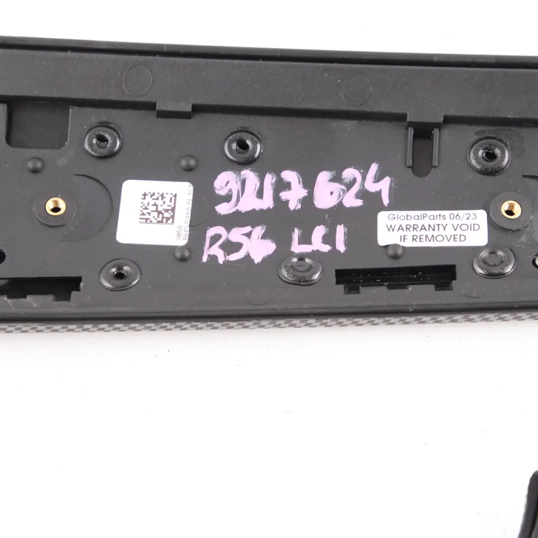 Dashboard Panel Trim Cover Black Checkered to Mini Cooper R56 LCI with Part number 9217624 Mini Cooper R56 LCI Dashboard Panel Trim Cover Black Checkered - SKU rhd-9217624 - Part number 9217624