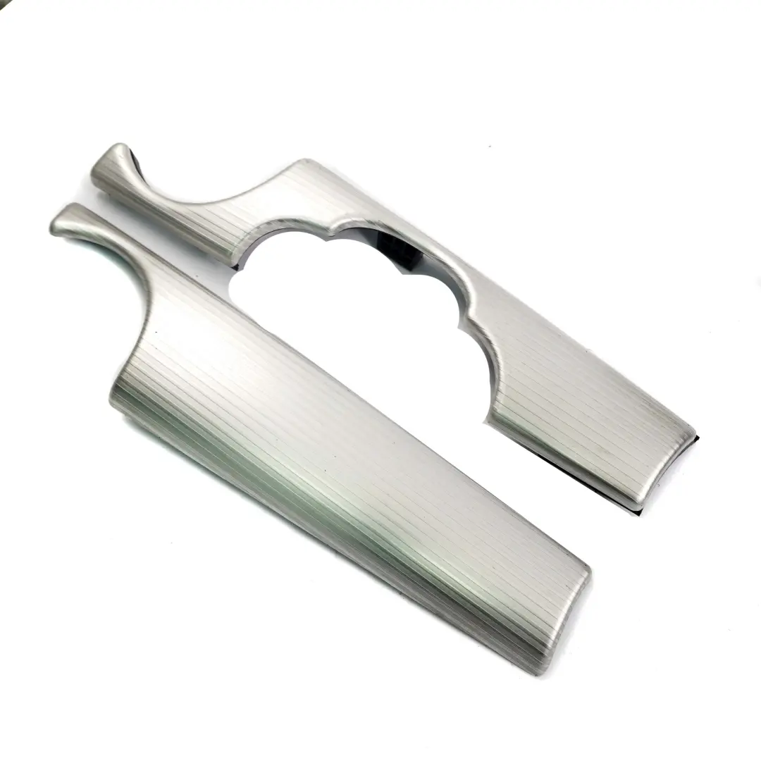 Dashboard Panel Trim Cover Set Aluminium Striped Alloy to Mini Cooper R55 R56 LCI with Part number 9217630 Mini Cooper R55 R56 LCI Dashboard Panel Trim Cover Set Aluminium Striped Alloy - SKU rhd-9217630 - Part number 9217630