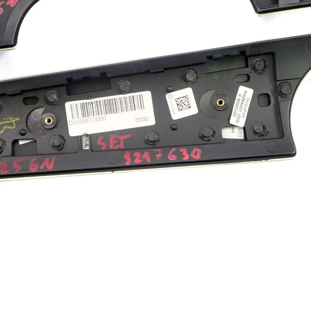 Mini Cooper R55 R56 LCI Dashboard Panel Trim Cover Set Aluminium Striped Alloy - SKU rhd-9217630 - Part number 9217630