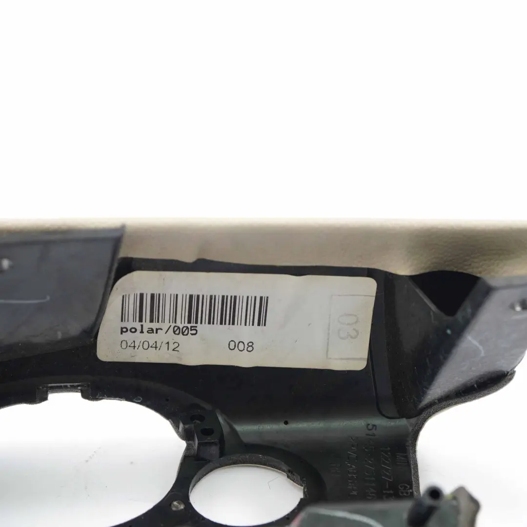 Dashboard Mini R55 R56 R57 LCI Knee Protection Trim Left N/S Polar Beige to Cover with Part number 9217657 Cover Dashboard Mini R55 R56 R57 LCI Knee Protection Trim Left N/S Polar Beige - SKU rhd-9217657 - Part number 9217657