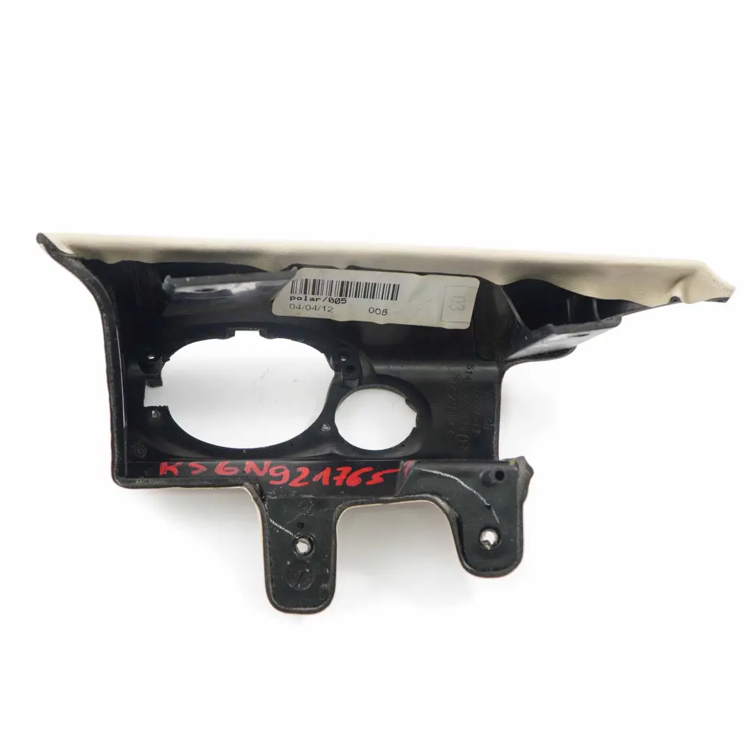 Dashboard Mini R55 R56 R57 LCI Knee Protection Trim Left N/S Polar Beige to Cover with Part number 9217657 Cover Dashboard Mini R55 R56 R57 LCI Knee Protection Trim Left N/S Polar Beige - SKU rhd-9217657 - Part number 9217657