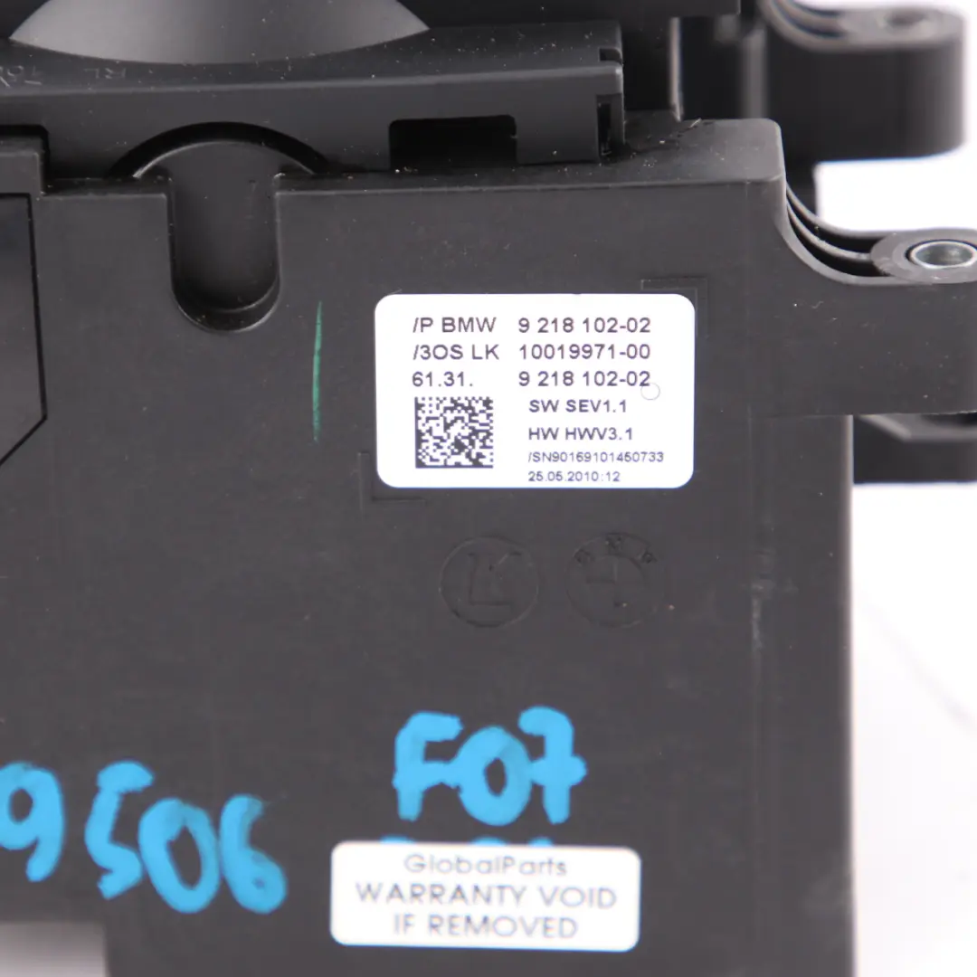 Selector BMW F01 F07 F10 F11 F25 Automatic Knob Shifting Steptronic to Gear with Part number 9218102 Gear Selector BMW F01 F07 F10 F11 F25 Automatic Knob Shifting Steptronic - SKU rhd-9218102 - Part number 9218102