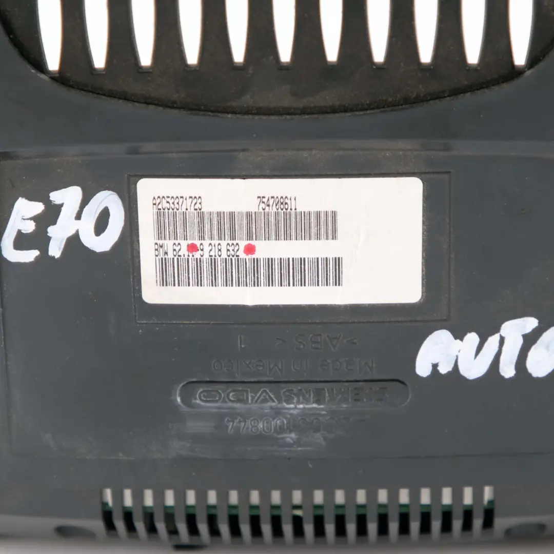 M57N2 Diesel Instrument Cluster Speedo Clocks Automatic to BMW X5 E70 with Part number 9218632 BMW X5 E70 M57N2 Diesel Instrument Cluster Speedo Clocks Automatic - SKU rhd-9218632 - Part number 9218632