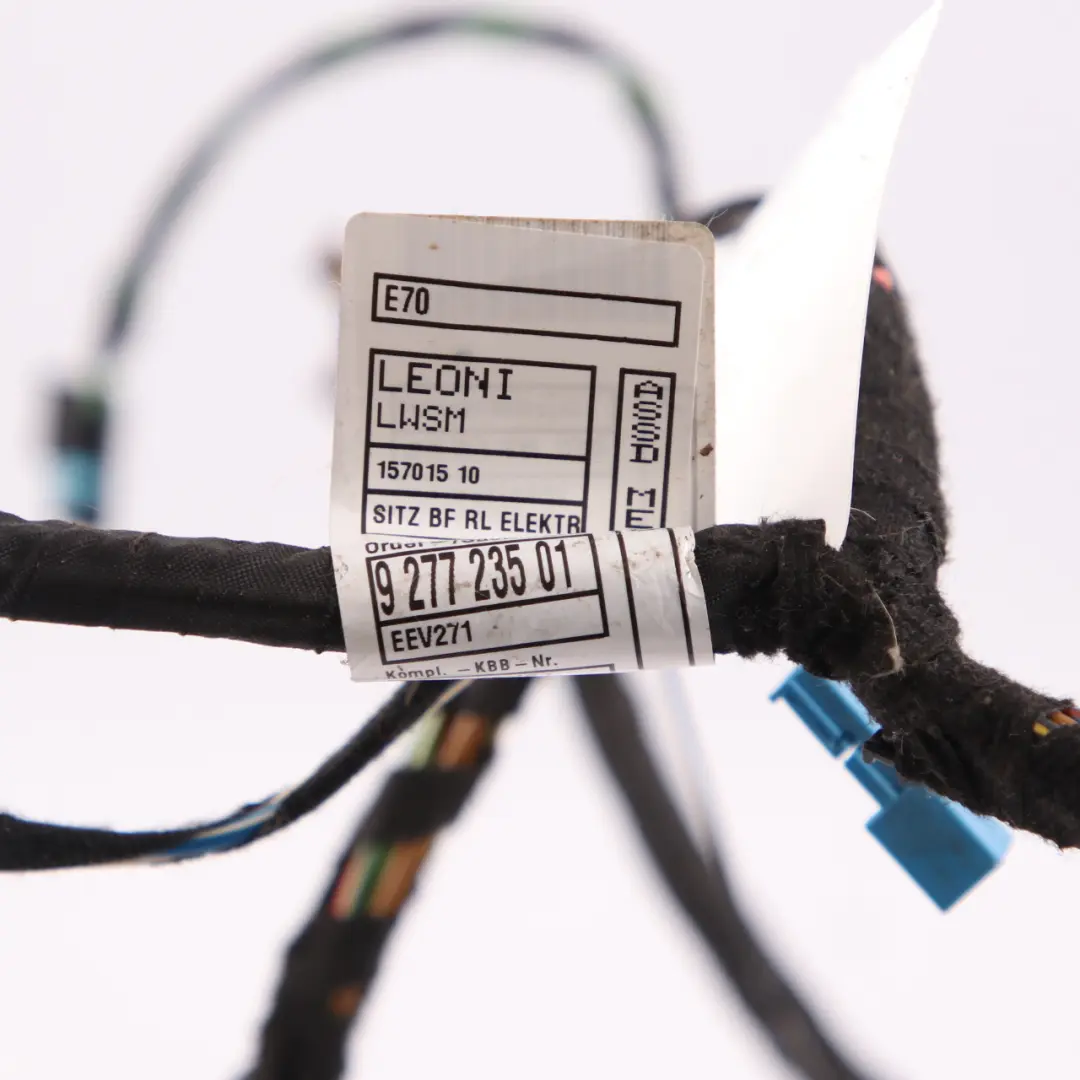 Wiring BMW X5 E70 LCI Sport Memory Cable Loom Set Passenger's Side 9277235 to Seat with Part number 9221787 Seat Wiring BMW X5 E70 LCI Sport Memory Cable Loom Set Passenger's Side 9277235 - SKU rhd-9221787 - Part number 9221787