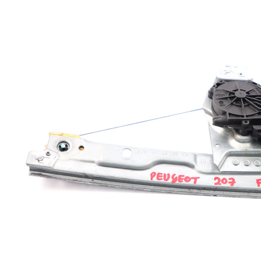 Peugeot 207 Window Lifter Front Door Left N/S Regulator Mechanism - SKU rhd-9221FT - Part number 9221FT