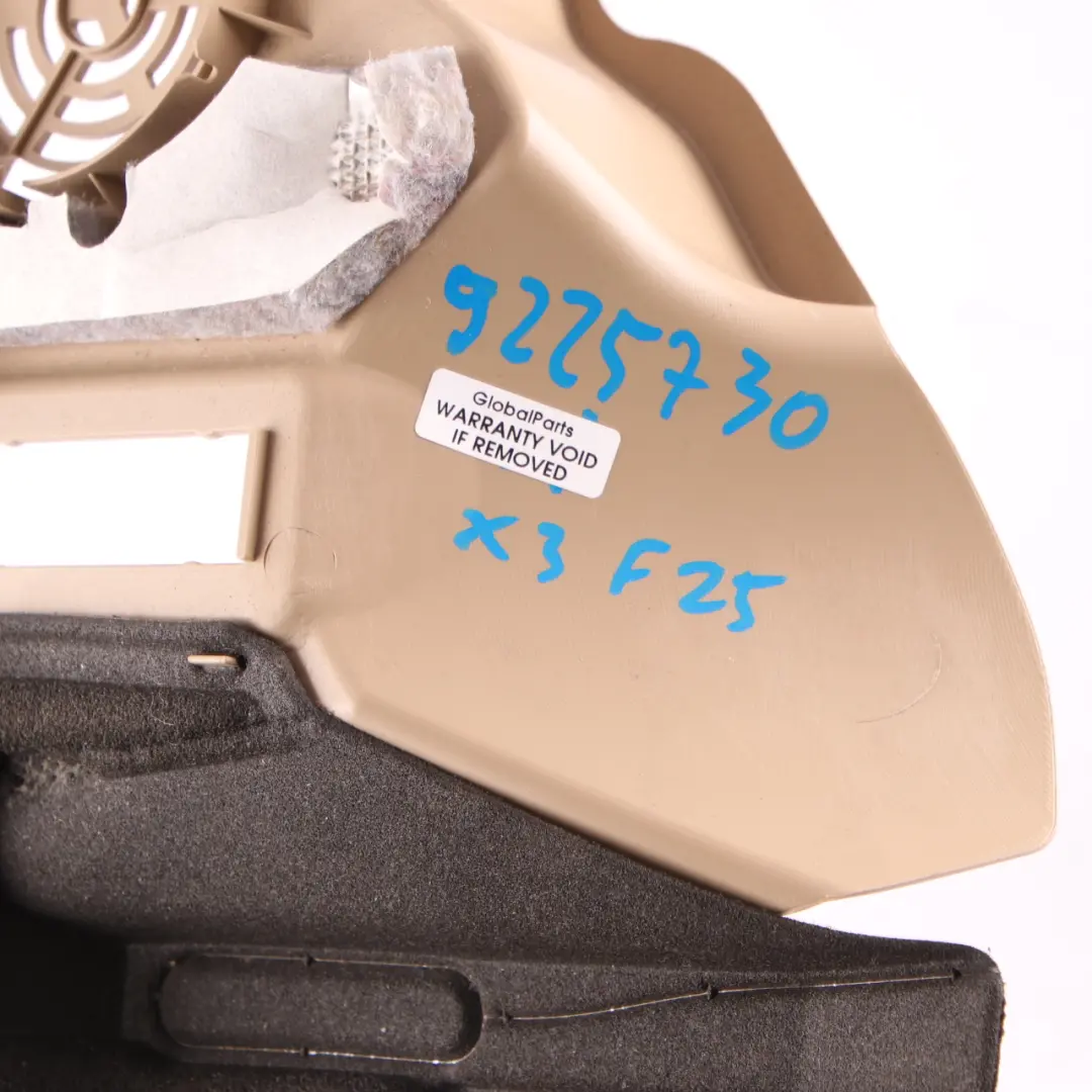 Footwell Trim BMW X3 F25 X4 F26 Passenger's Cover Bottom Savannabeige to with Part number 9225730 Footwell Trim BMW X3 F25 X4 F26 Passenger's Cover Bottom Savannabeige - SKU rhd-9225730 - Part number 9225730