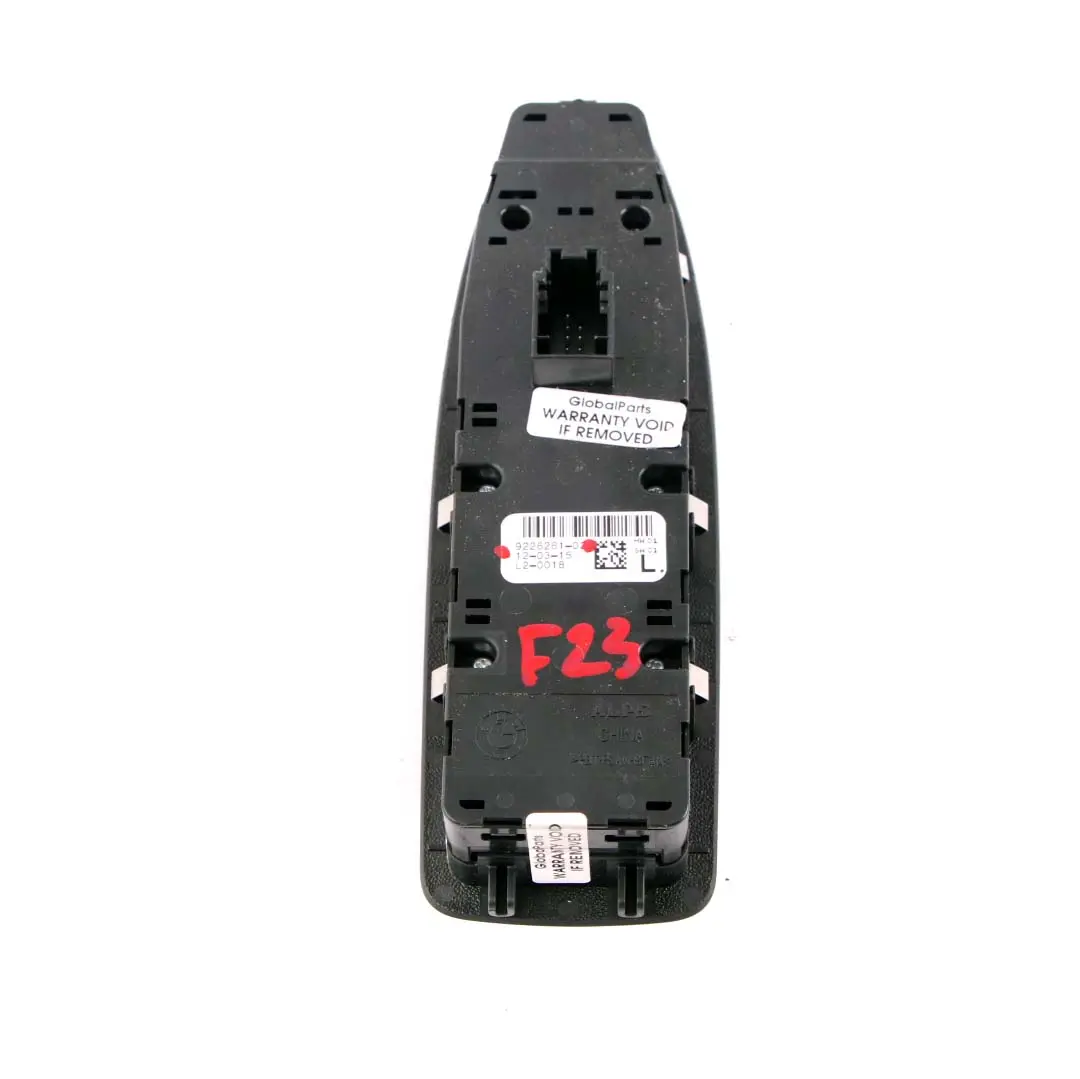 Driver's Side Door Window Lifter Switch to BMW 2 F23 Cabrio Convertible with Part number 9226261 BMW 2 F23 Cabrio Convertible Driver's Side Door Window Lifter Switch - SKU rhd-9226261 - Part number 9226261
