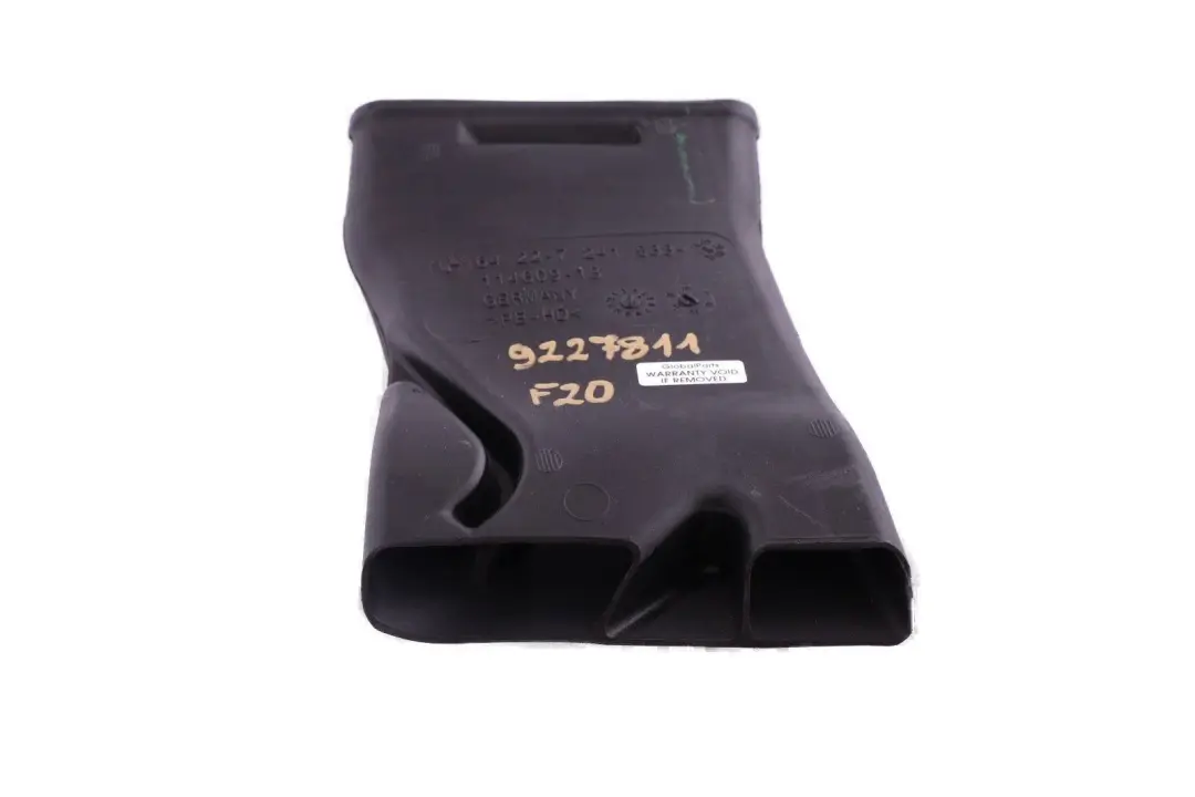 Heater Air Rear Duct Tunel Footwell to BMW 1 2 3 Series F20 F21 F22 F30 with Part number 9227811 BMW 1 2 3 Series F20 F21 F22 F30 Heater Air Rear Duct Tunel Footwell - SKU rhd-9227811 - Part number 9227811