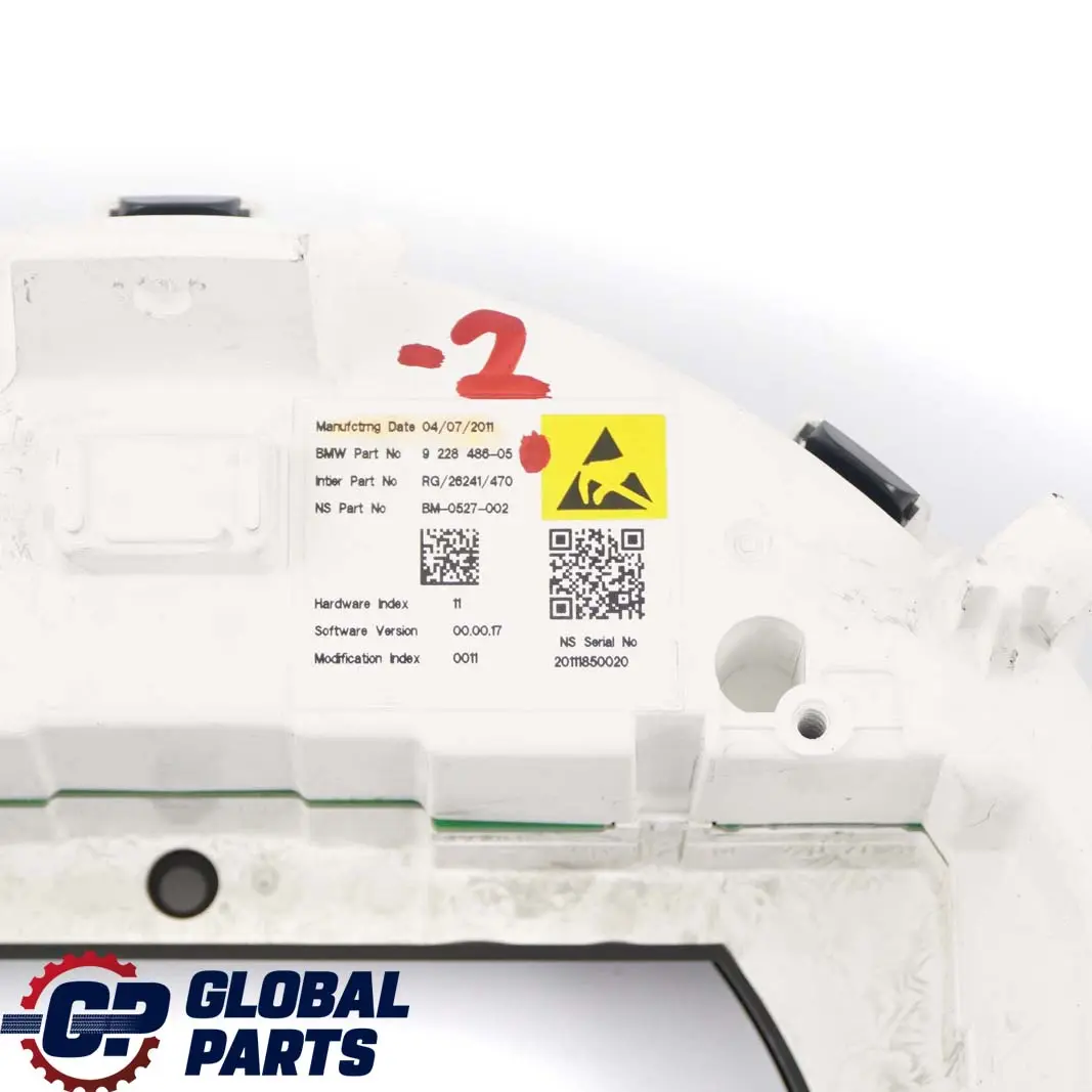 Mini Cooper R56 R60 Instrument Cluster Speedo Navigation Display Cover - SKU rhd-9228486-2 - Part number 9228486