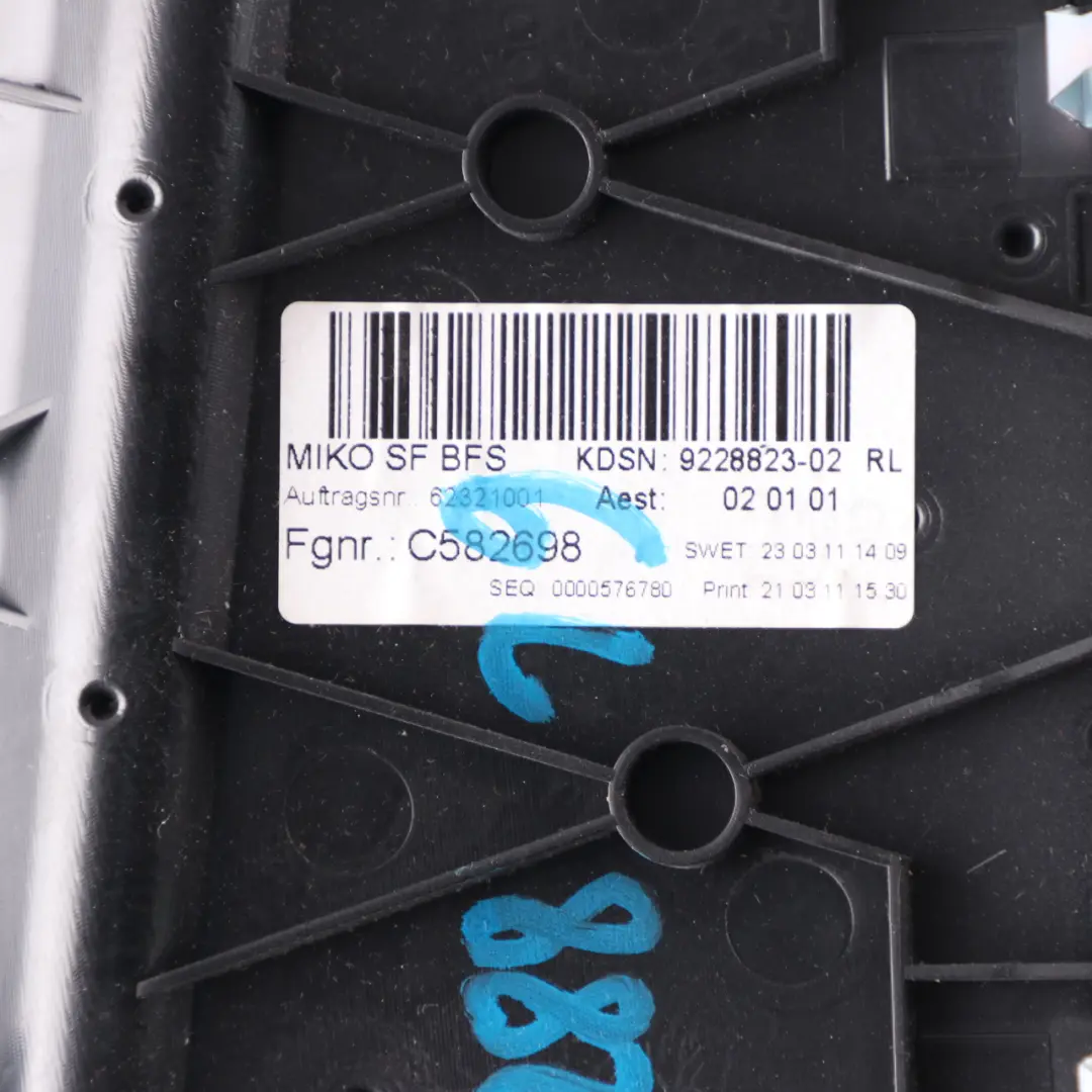 BMW F12 F13 Mittelkonsole Verkleidung Abdeckung vorne links Schwarz 9238171 - SKU rhd-9228819 - Teilenummer 9228819