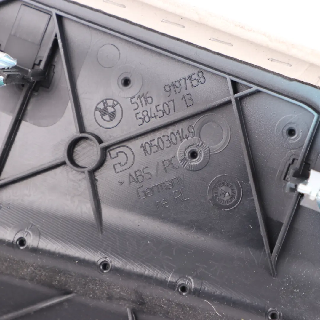  Trim BMW F12 F13 Centre Tunnel Console Right O/S Panel Elfenbein Weiss - SKU rhd-9228823 - Part number 9228823