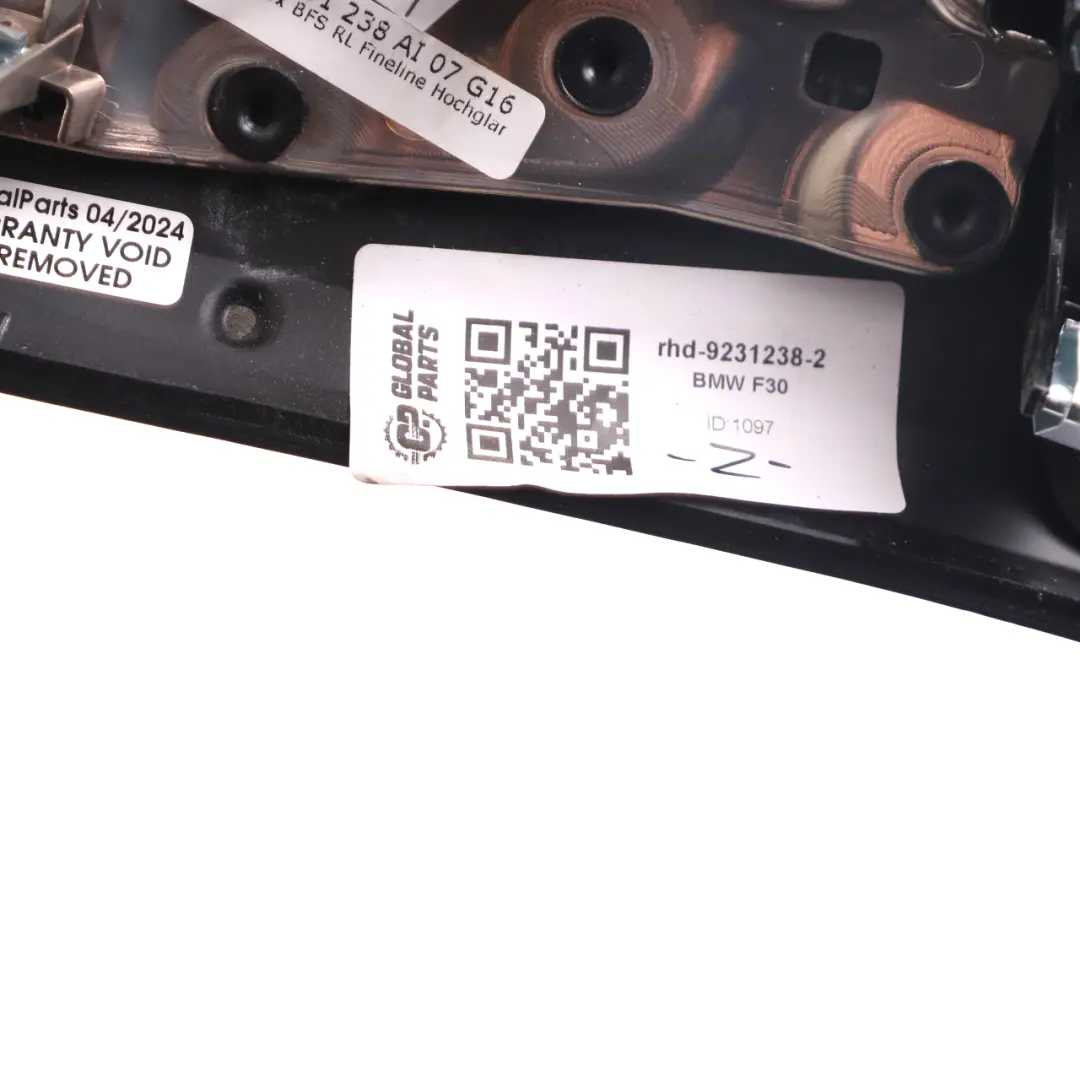  Dashboard Cover Trim BMW F30 F31 F32 I-panel Fineline Anthracite Passenger - SKU rhd-9231238-2 - Part number 9231238