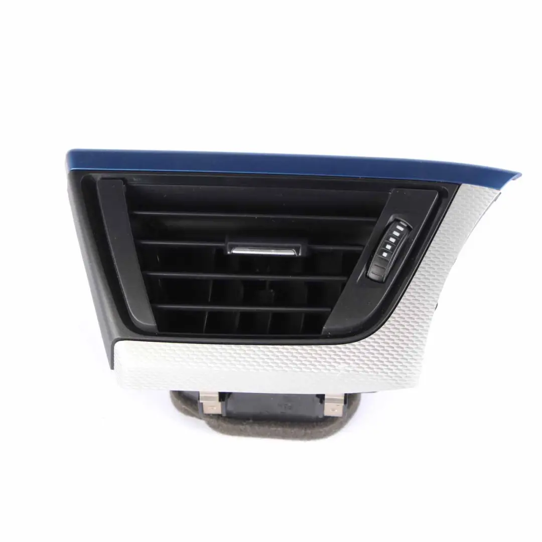 Dashboard Vent BMW F30 F31 F32 Fresh Air Grille Front Right Blue Matt to with Part number 9231995 Dashboard Vent BMW F30 F31 F32 Fresh Air Grille Front Right Blue Matt - SKU rhd-9231995-2 - Part number 9231995