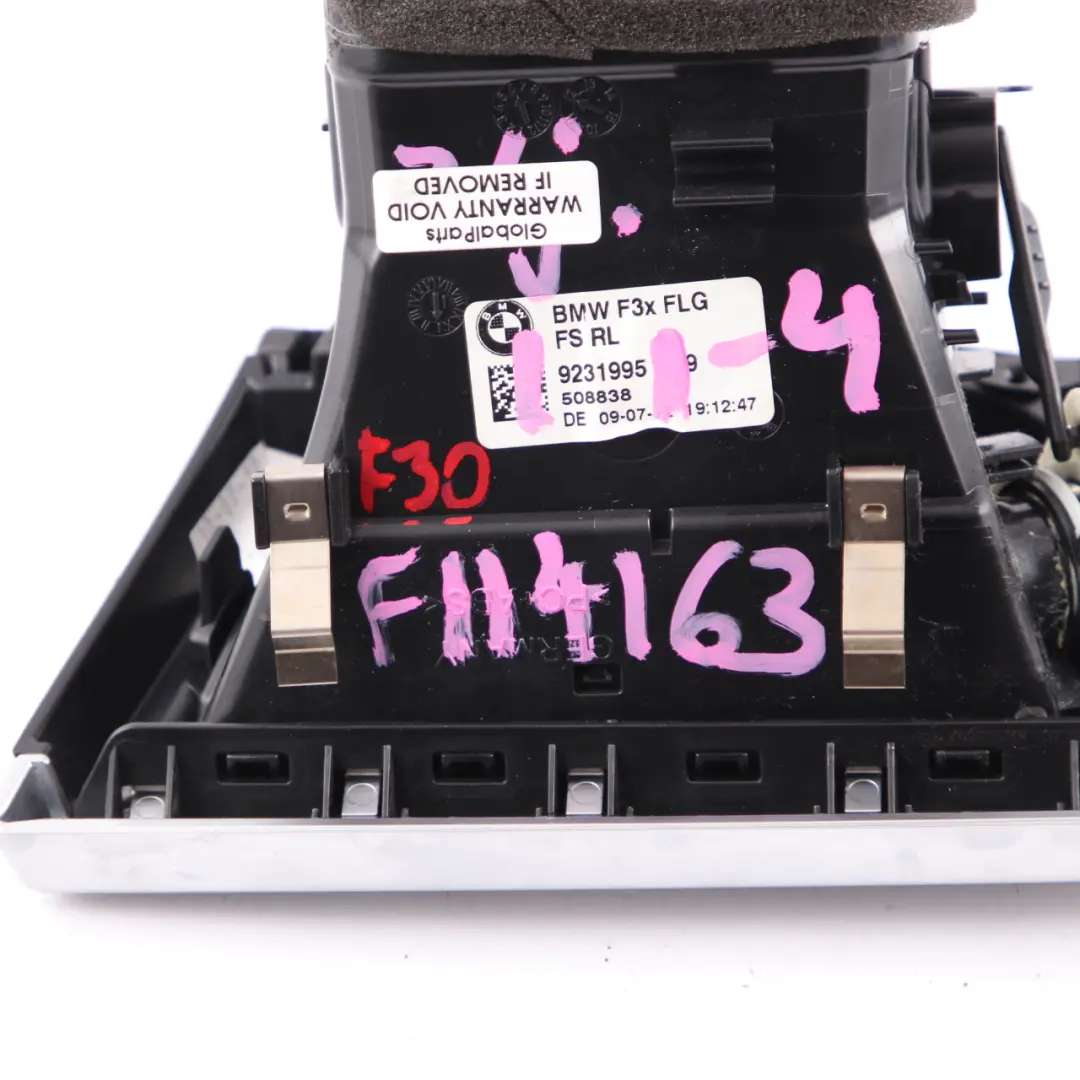 Dashboard Vent BMW F30 F31 F32 4 Fresh Air Grille Front Right Wood to with Part number 9231995 Dashboard Vent BMW F30 F31 F32 4 Fresh Air Grille Front Right Wood - SKU rhd-9231995-4 - Part number 9231995