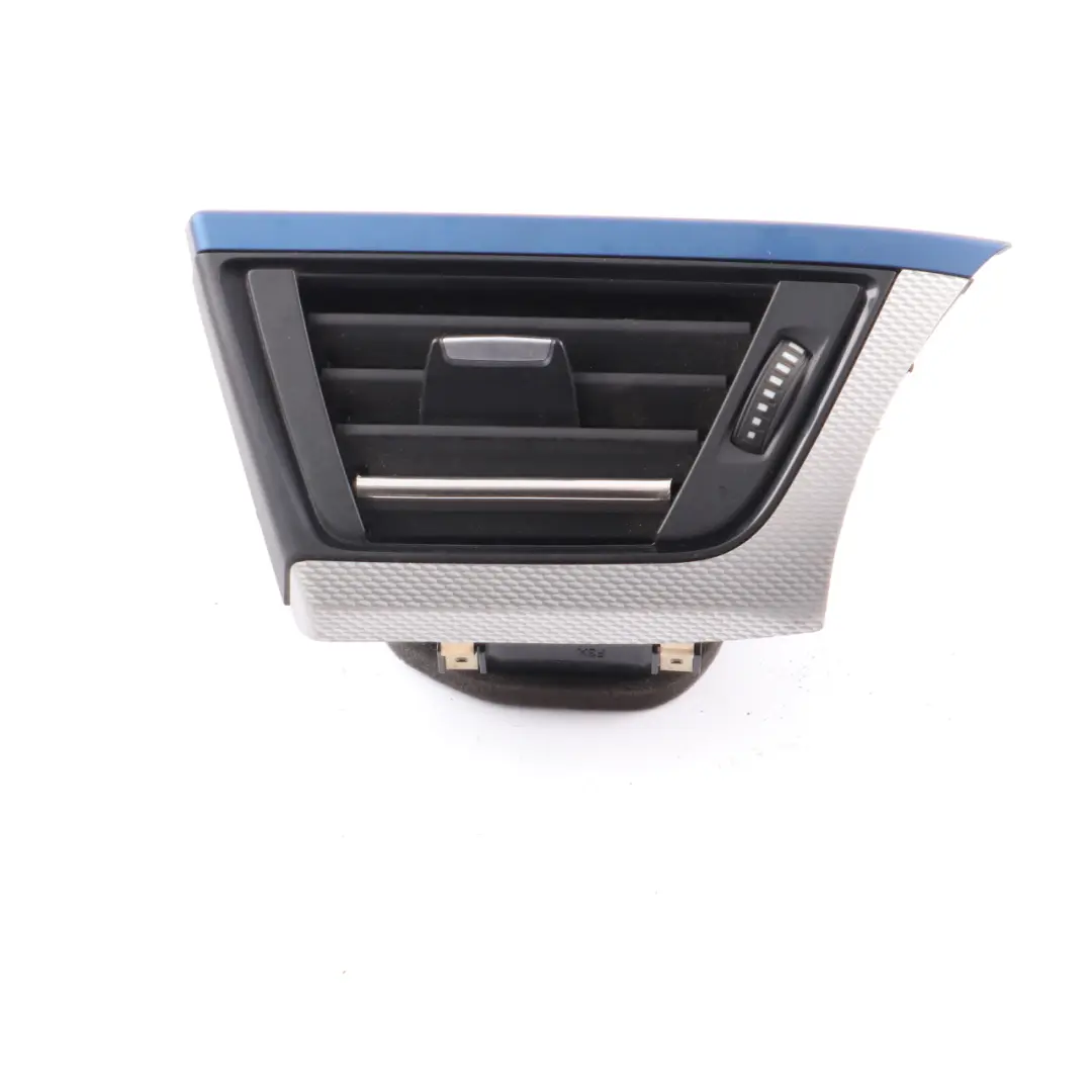 Vent BMW F30 F31 Fresh Air Grille Front Right O/S Trim Alu Blue to Dash with Part number 9231995 Dash Vent BMW F30 F31 Fresh Air Grille Front Right O/S Trim Alu Blue - SKU rhd-9231995-9 - Part number 9231995