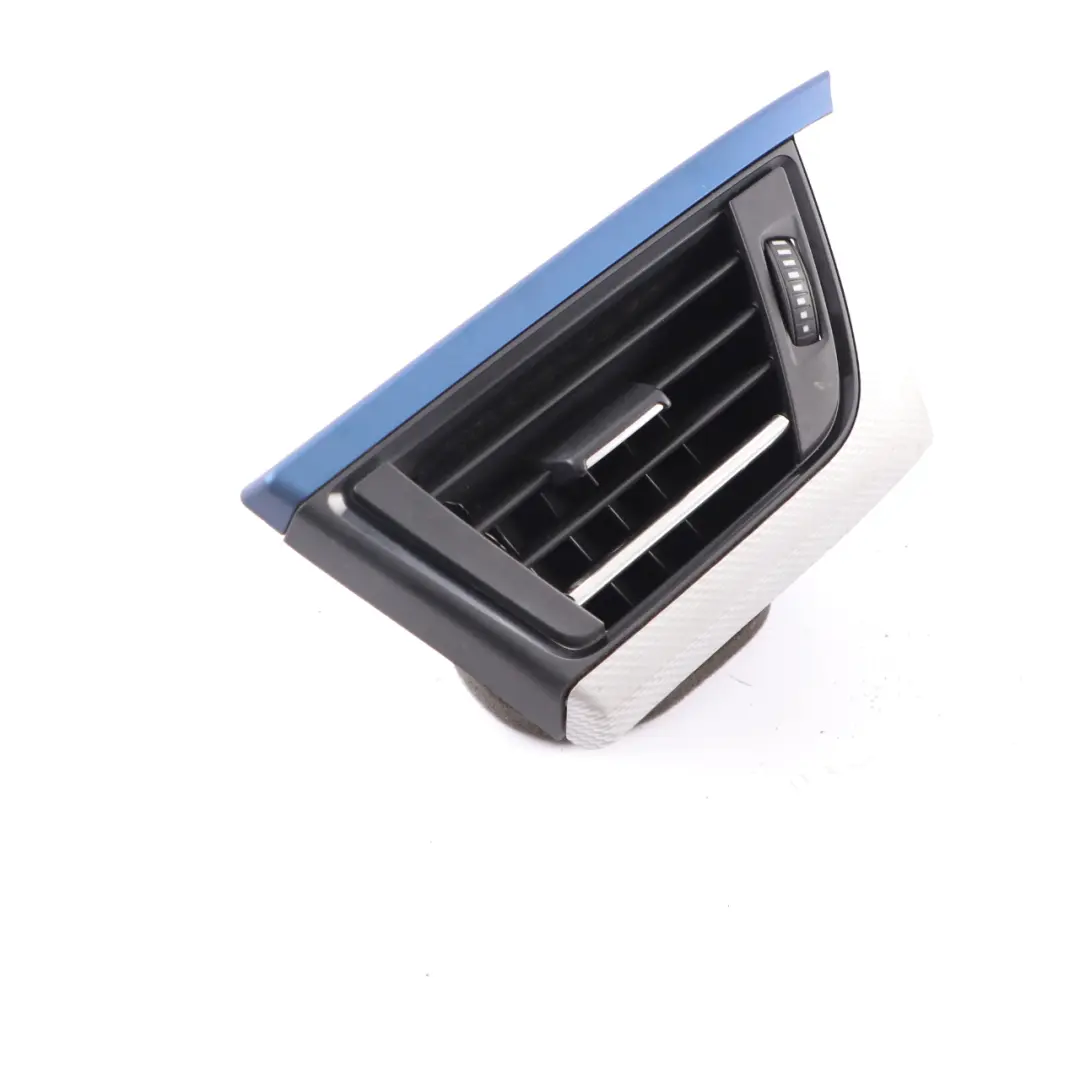 Vent BMW F30 F31 Fresh Air Grille Front Right O/S Trim Alu Blue to Dash with Part number 9231995 Dash Vent BMW F30 F31 Fresh Air Grille Front Right O/S Trim Alu Blue - SKU rhd-9231995-9 - Part number 9231995